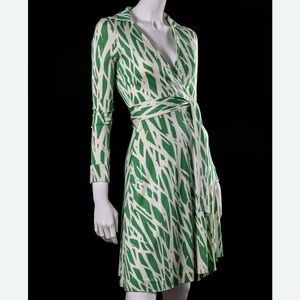 100% silk DVF wrap dress